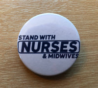 Stand With Nurses and Midwives badge