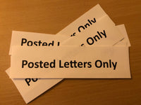 Posted letters Only Vinyl Sticker
