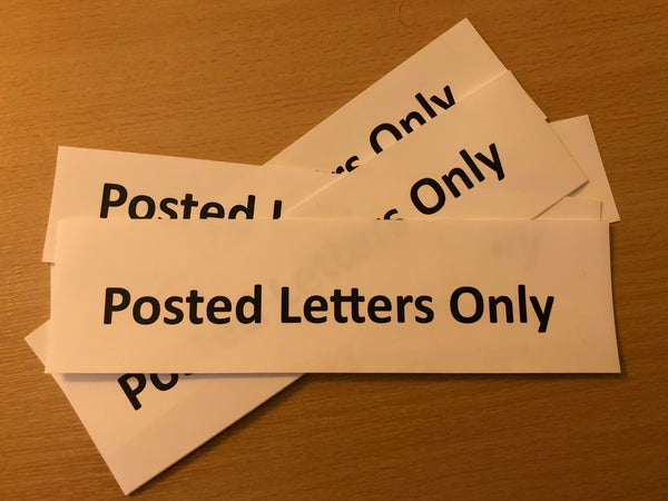 Posted letters Only Vinyl Sticker