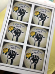 I still believe her sticker sheet art by Sarah Sheil